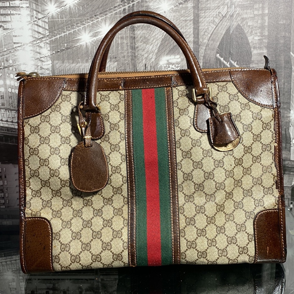 Authentic Vintage Gucci Sherry Line Boston Bag - Picture 6 of 17